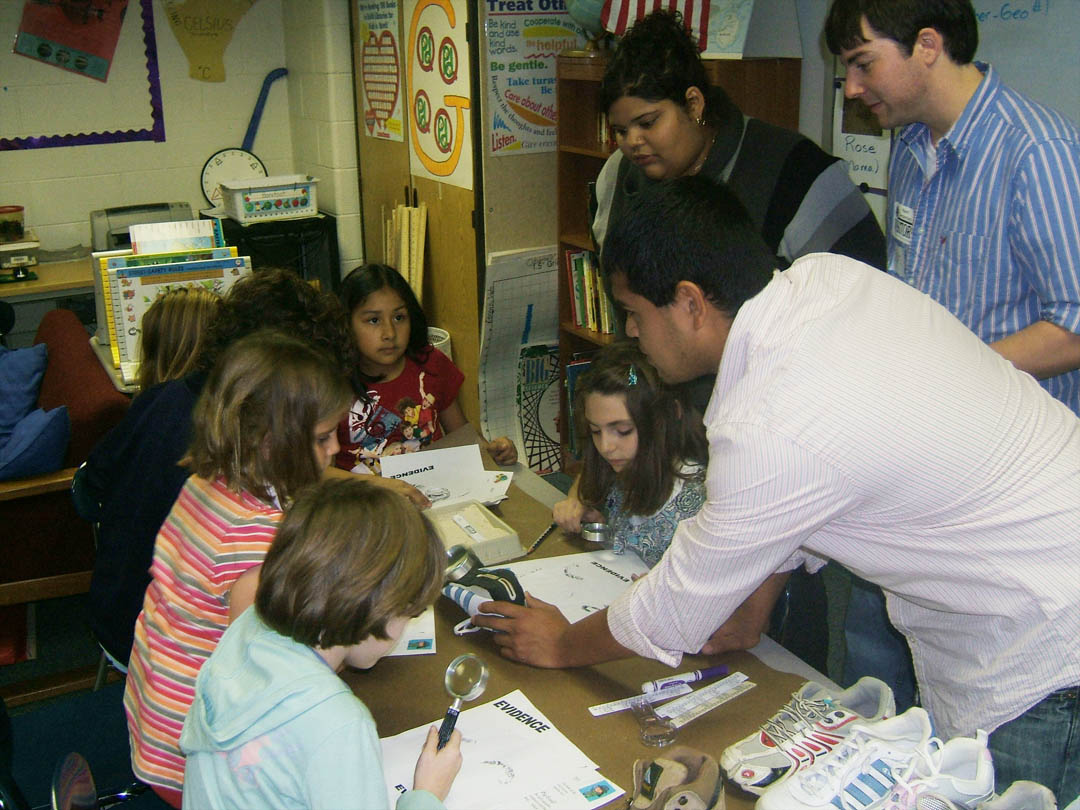 Read the full story, CCCC students teach forensics at Apex Elementary