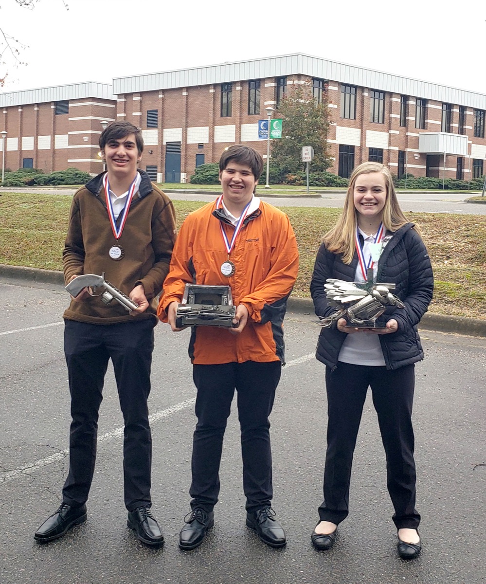 Four Central Carolina area students earn honors at the NC SkillsUSA High School Job Skills event